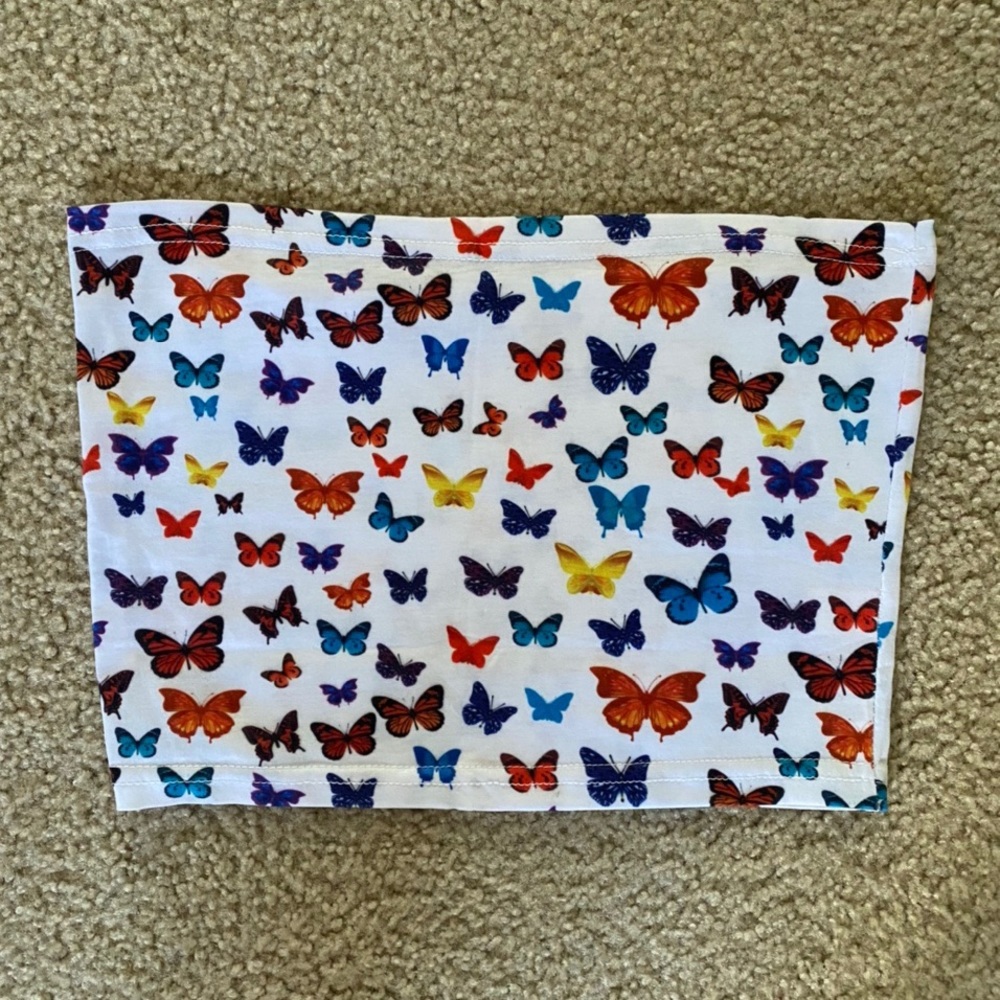 butterfly tube top